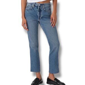 Amo Loverboy Cropped Jeans Medoum Wash distressed high rise boyfriend denim